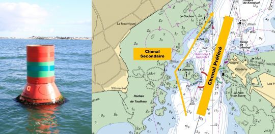 chenal pr&eacute;f&eacute;r&eacute; &agrave; tribord