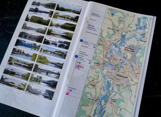 D&eacute;tail des ponts, des &eacute;cluses et des haltes, les informations sont nombreuses