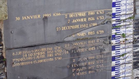 Les marques de crues racontent une histoire